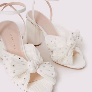 Loeffler Randall- Camellia Pearl Rhinestone Bow Heel